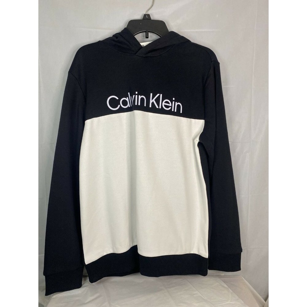 calvin klein jacket Logo men large Black And White (Next Day Shipping ✈️ )